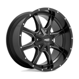 Moto Metal Mo970 - 20X9 12mm - Semi Gloss Black Milled