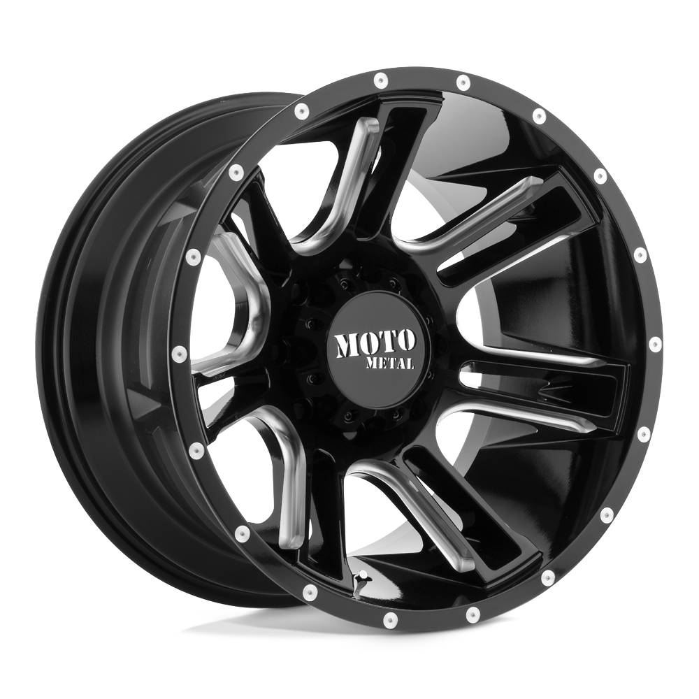 Moto Metal Mo982 Amp - 20X9 00mm - Gloss Black Milled
