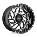 Moto Metal Mo985 Breakout - 20X9 00mm - Gloss Black Machined wheel for 2016-2023 Tacoma with multi-spoke design
