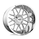 Moto Metal Mo986 Siege - 20X9 00mm - Chrome deep lip multi-spoke wheel for off-road trucks and SUVs.
