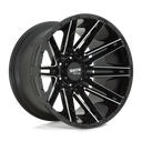 Moto Metal Mo998 Kraken - 20X9 00mm - Gloss Black Milled wheel with multi-spoke design for off-road trucks and SUVs