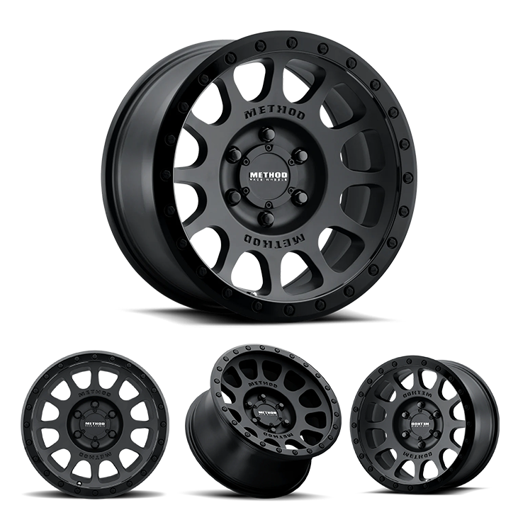 17x8.5" +0 OffSet Method Wheels & Tires Package - Bundle & Save $100 - Fitment Guarantee