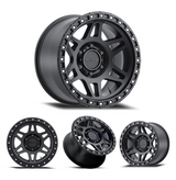 17x9" -12 OffSet Method Wheels for Tacoma 2nd & 3rd Gen - Fitment Guarantee heavy-duty matte black aluminum wheel