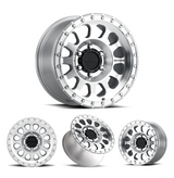 17x9" -12 OffSet Method Wheels for Tacoma 2nd & 3rd Gen - Fitment Guarantee heavy-duty polished aluminum off-road wheel by Method Wheels