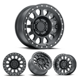 17x9" -12 OffSet Method Wheels for Tacoma 2nd & 3rd Gen - Fitment Guarantee heavy-duty matte black cast aluminum wheel