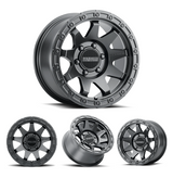 17x9" -12 OffSet Method Wheels for Tacoma 2nd & 3rd Gen - Fitment Guarantee heavy-duty matte gray aluminum wheel