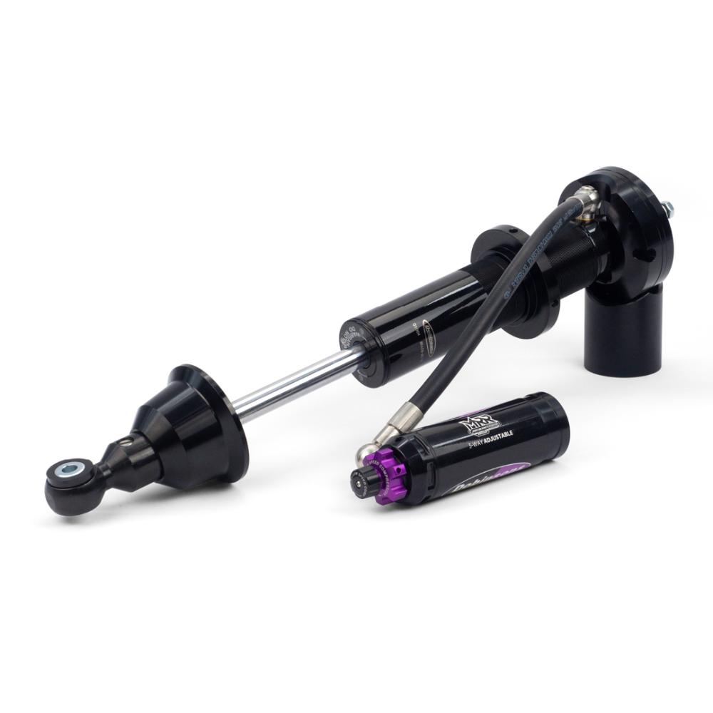 Dobinsons MRR 3 Way Adjustable Monotube Reservoir Shock 2.6" (Pair) – MRA09-A178 (Inverted Style) (Preload in Z Setting) heavy-duty off-road suspension shock with remote reservoir and multi-stage damping adjustments.