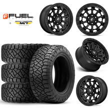 Load image into Gallery viewer, 17x9&quot; +01 MM OffSet Fuel Wheels &amp; Tires Package for Tacoma 2nd &amp; 3rd Gen