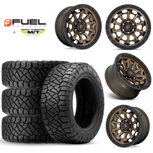 Load image into Gallery viewer, 17x9&quot; +01 MM OffSet Fuel Wheels &amp; Tires Package for Tacoma 2nd &amp; 3rd Gen