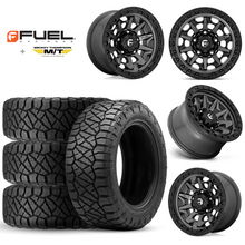 Load image into Gallery viewer, 17x9&quot; +01 MM OffSet Fuel Wheels &amp; Tires Package for Tacoma 2nd &amp; 3rd Gen