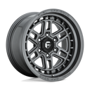 Fuel 1PC D668 Nitro - 17X9 01mm - Matte Gun Metal off-road wheel with multi-spoke design for 6-lug trucks and SUVs