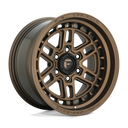 Fuel 1PC D669 Nitro - 17X9 01mm - Matte Bronze off-road 6-lug wheel with rugged multi-spoke design and center cap.