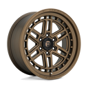 Fuel 1PC D669 Nitro - 20X9 1mm - Matte Bronze wheel with aggressive multi-spoke design for off-road vehicles.