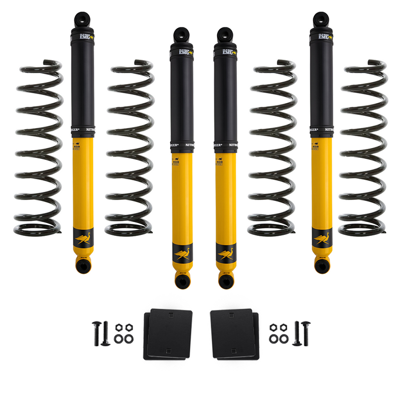 OME Nitro+ 2-3.5 inch Lift Kit for Jeep Wrangler JL 4 Door (18-25) – 2 inches / Standard (Up to 50 lbs) / Standard (Up to 200 lbs)