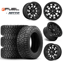 Load image into Gallery viewer, 17x9&quot; +01 MM OffSet Fuel Wheels &amp; Tires Package for Tacoma 2nd &amp; 3rd Gen