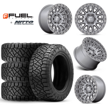 Load image into Gallery viewer, 17x9&quot; +01 MM OffSet Fuel Wheels &amp; Tires Package for Tacoma 2nd &amp; 3rd Gen