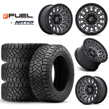 Load image into Gallery viewer, 17x9&quot; +01 MM OffSet Fuel Wheels &amp; Tires Package for Tacoma 2nd &amp; 3rd Gen