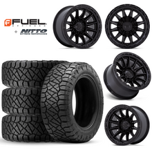 Load image into Gallery viewer, 17x9&quot; +01 MM OffSet Fuel Wheels &amp; Tires Package for Tacoma 2nd &amp; 3rd Gen