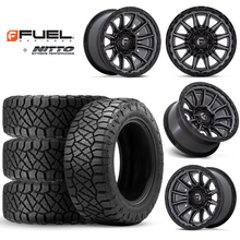Load image into Gallery viewer, 17x9&quot; +01 MM OffSet Fuel Wheels &amp; Tires Package for Tacoma 2nd &amp; 3rd Gen