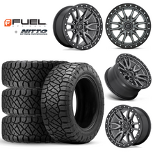 Load image into Gallery viewer, 17x9&quot; +01 MM OffSet Fuel Wheels &amp; Tires Package for Tacoma 2nd &amp; 3rd Gen