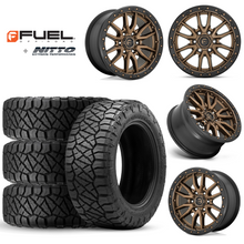 Load image into Gallery viewer, 17x9&quot; +01 MM OffSet Fuel Wheels &amp; Tires Package for Tacoma 2nd &amp; 3rd Gen