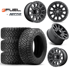 Load image into Gallery viewer, 17x9&quot; +01 MM OffSet Fuel Wheels &amp; Tires Package for Tacoma 2nd &amp; 3rd Gen