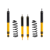 Old Man Emu OME Nitro+ 2 inch Leveling Kit for Lexus LX450 (96-97) with yellow heavy-duty shocks and black coil springs