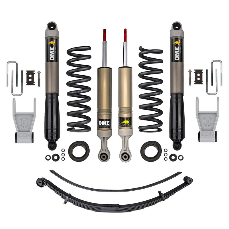 OME MT64 2 inch Lift Kit for F-150 (21-24) – Standard (0-200 lbs) - Leaf Spring