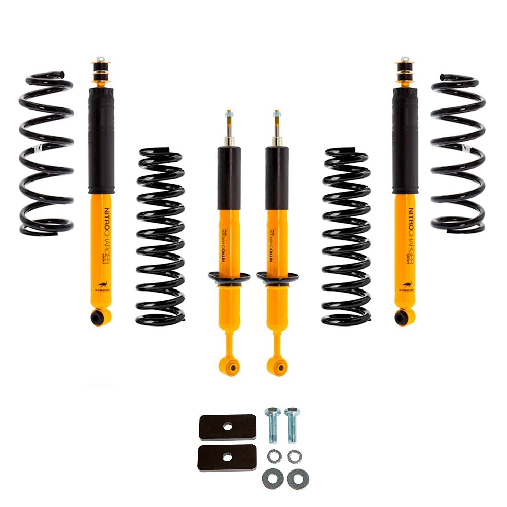 A high-performance suspension system, featuring the Old Man Emu OME 2 inch Lift Kit for Fortuner (15-ON), designed specifically for the Jeep Wrangler. Enhance your Jeep's ground clearance and experience superior off-road capabilities.