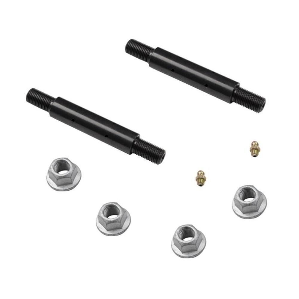 A set of four Old Man Emu OME Greasable Fixed End Pin Kits (OMEGP10) designed to enhance shackle pin durability and bush life.