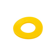 Load image into Gallery viewer, A yellow plastic ring on a white background, enhanced with Old Man Emu Coil Spring Trim Packer 10mm OMEGQPF10 suspension and 4X4 shock absorbers.