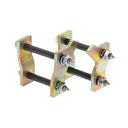 A pair of OME Greasable Shackles and Pins on a white background, designed for superior ride quality in the bush life.