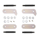Old Man Emu Greasable Shackle Kit OMEGS9 with heavy-duty bolts, plates, nuts, and grease fittings for off-road suspension maintenance