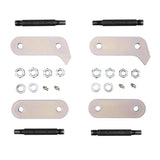 Old Man Emu Greasable Shackle Kit OMEGS9 with heavy-duty bolts, plates, nuts, and grease fittings for off-road suspension maintenance