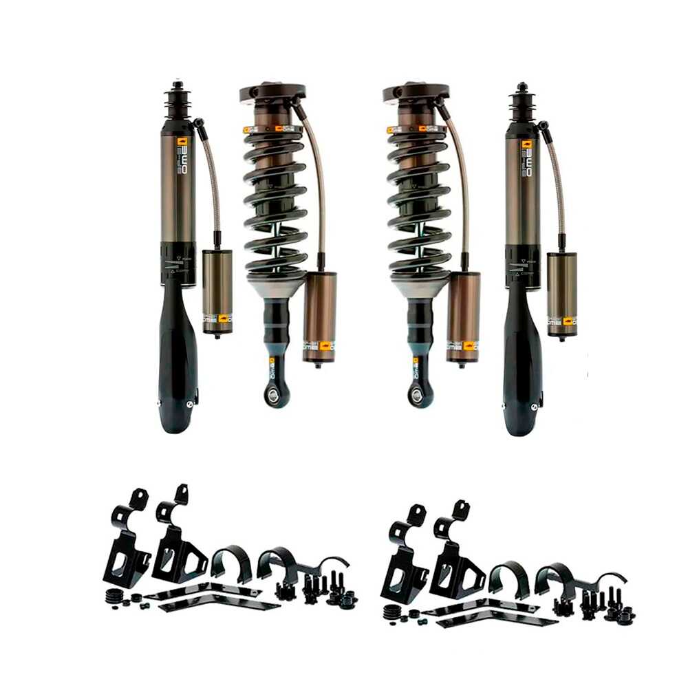 Old Man Emu OME BP-51 2 inch Leveling Kit for Lexus GX460 (10-23) showing adjustable dual-function shocks and coil springs with hardware