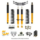 Enhance your Jeep Wrangler with the high-performance Old Man Emu OME 2.5 - 3 inch Lift Kit for Hilux Revo, Rocco, SR5 (15-22) suspension system. This top-of-the-line kit includes Nitrocharger shocks for superior off-road capability and increased ground clearance.