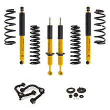 Load image into Gallery viewer, An OME 1.5 - 2 inch Lift Kit for LandCruiser 200 Series (07-21) - Front Shocks Assembly that includes Nitrocharger shocks for increased ground clearance.