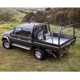 The Toyota Land Cruiser offers impressive off-road capabilities with its 4x4 traction and unmatched ground clearance. This rugged SUV comes equipped with the renowned Old Man Emu OME 2.5 inch Lift Kit for Landcruiser 79 Series (2010-ON) suspension system for enhanced performance.