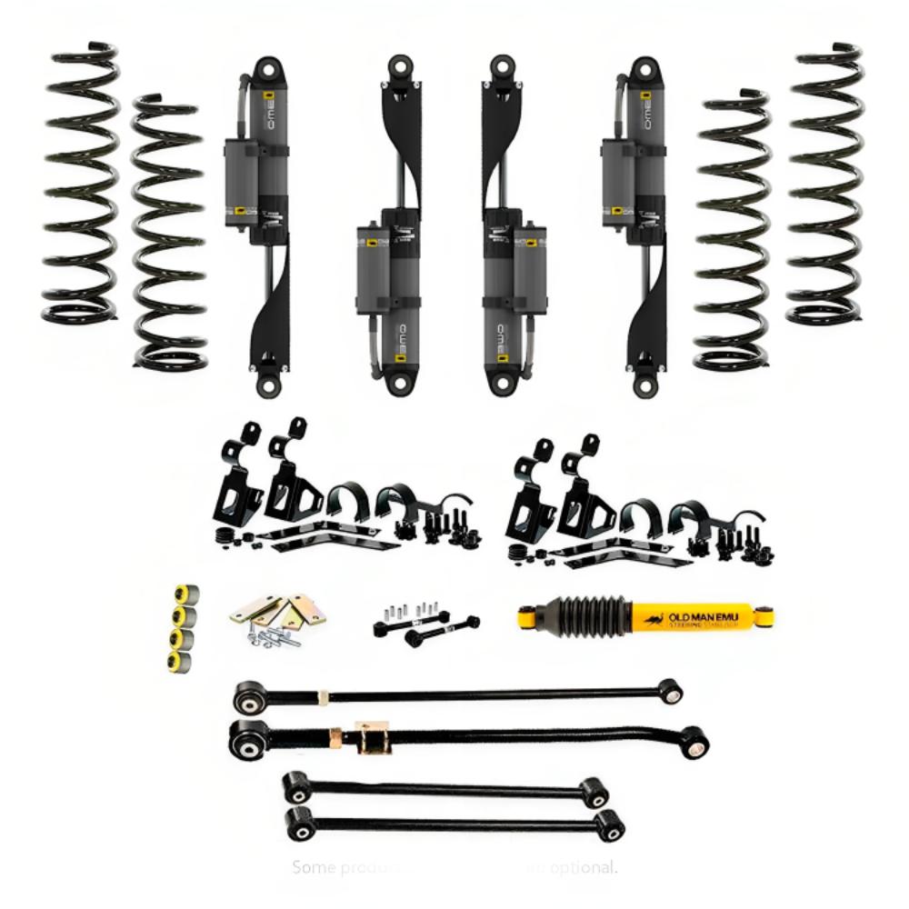 An OME BP-51 2 inch Lift Kit for LandCruiser 80 & 105 Series (90-07) by Old Man Emu, with adjustable damping and off-road performance, for the jeep wrangler.