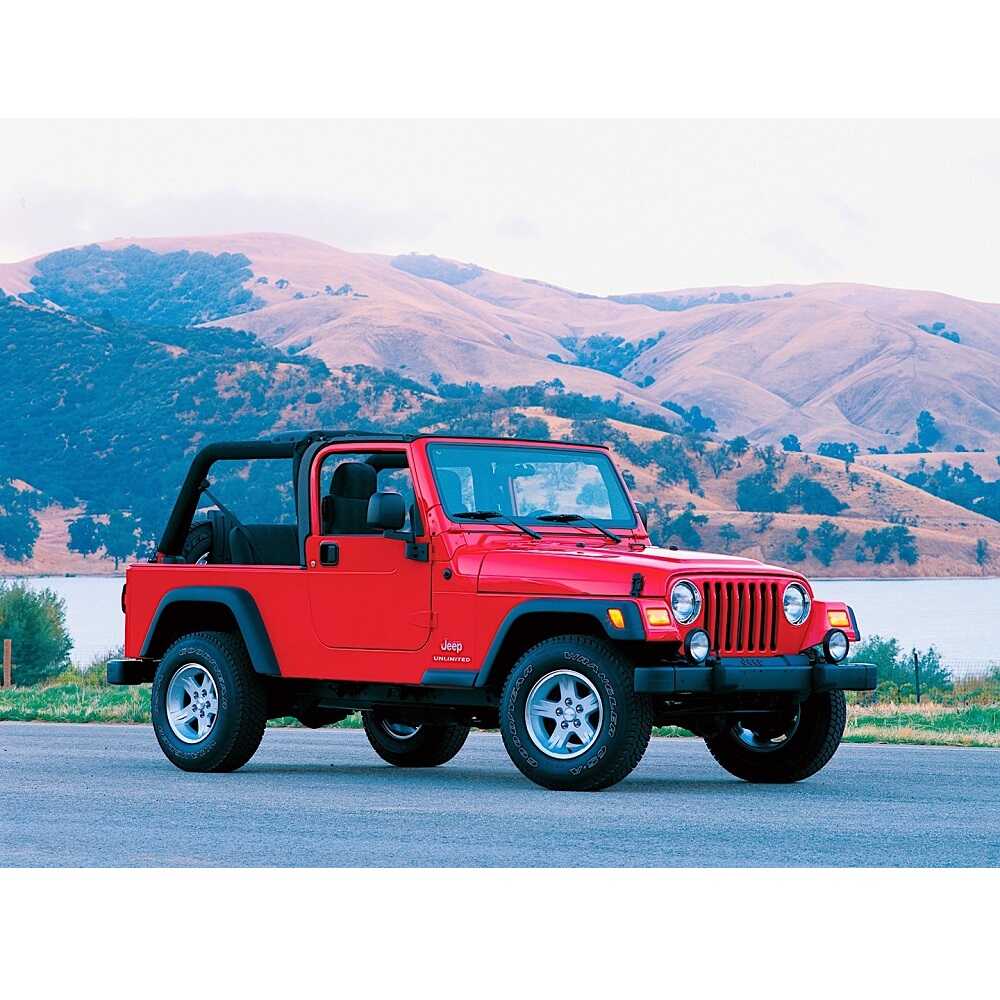 Old Man Emu Nitro+ 2 inch Lift Kit for Wrangler LJ / TJ Unlimited (03-06) installed on lifted red Jeep with off-road tires