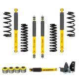 The OME 2 inch Lift Kit for Patrol Y61 (99-09) by Old Man Emu improves ground clearance and enhances the vehicle's suspension system with high-quality springs.