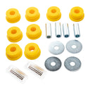 Old Man Emu Lower Control Arm and Lower Trailing Arm Bushing Kit OMESB0061 with polyurethane bushings, steel sleeves, washers, and lubricant for 4x4 suspension upgrades