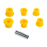 Old Man Emu Leaf Spring Bushing Kit OMESB81 yellow polyurethane bushings and metal sleeve for durable off-road suspension upgrades