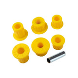 ARB Old Man Emu Leaf Spring Bushing Kit OMESB120 for Isuzu D-Max, Mazda BT-50 with durable yellow heavy-duty suspension bushings and metal sleeve