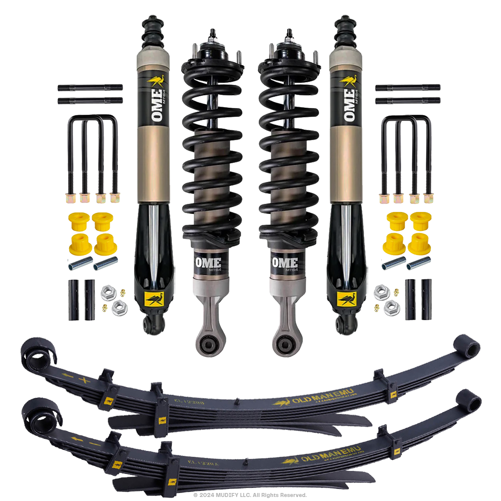 OME MT64 2-3 inch Lift Kit for Tacoma RWD (16-23) with Assembled Front Shocks