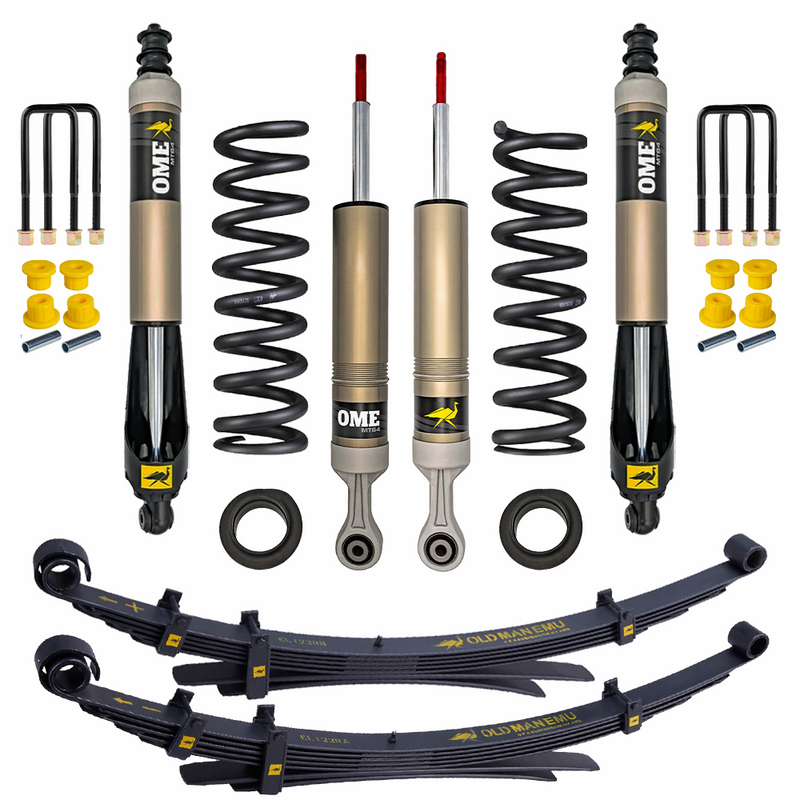 OME MT64 2-3 inch Lift Kit for Tacoma (16-23) – 2 inches / Standard (Up to 50 lbs) / Standard (0-400 lbs) - Leaf Spring