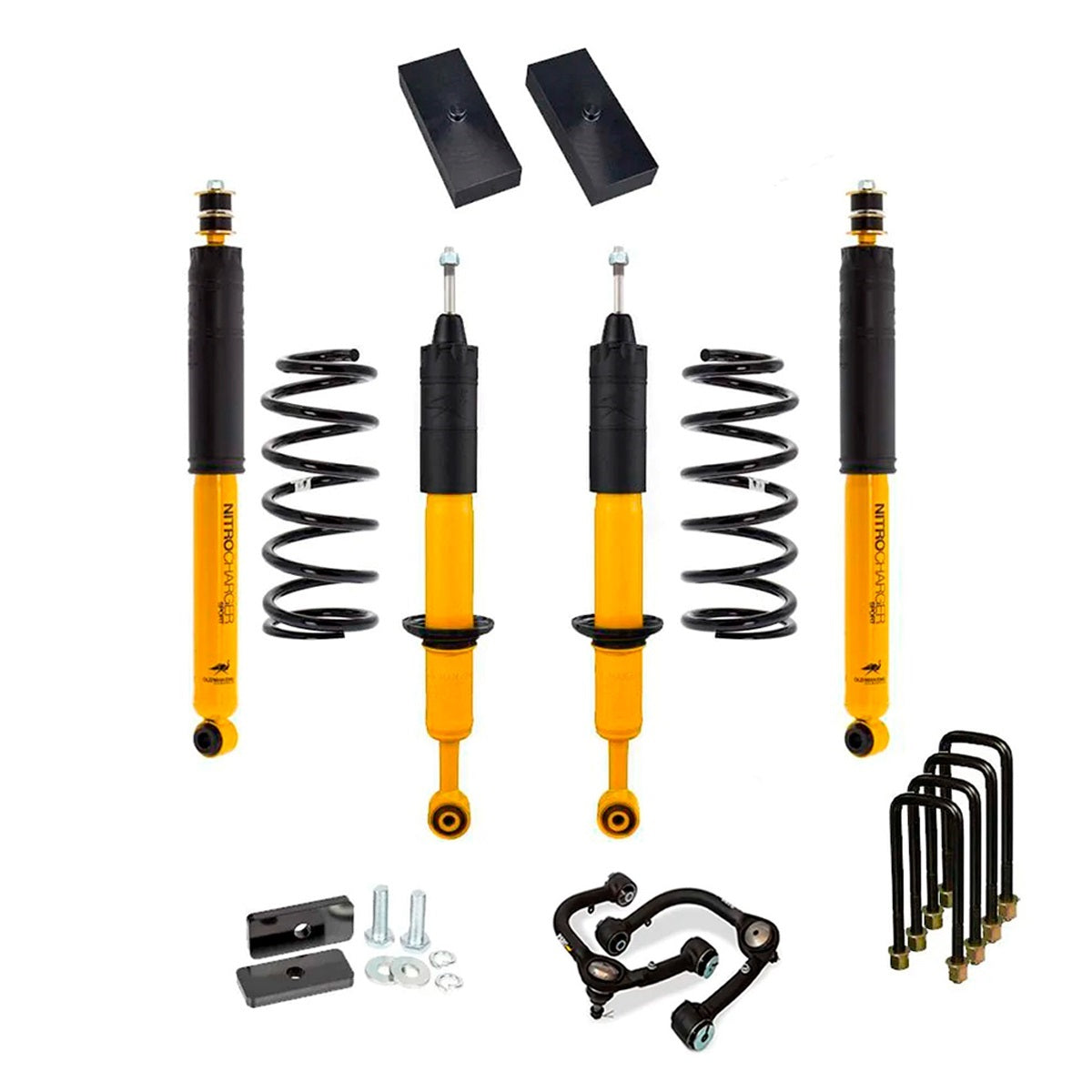 OME 2.5 inch Essentials Lift Kit for Tacoma (16-23) - Front Shocks Assembly