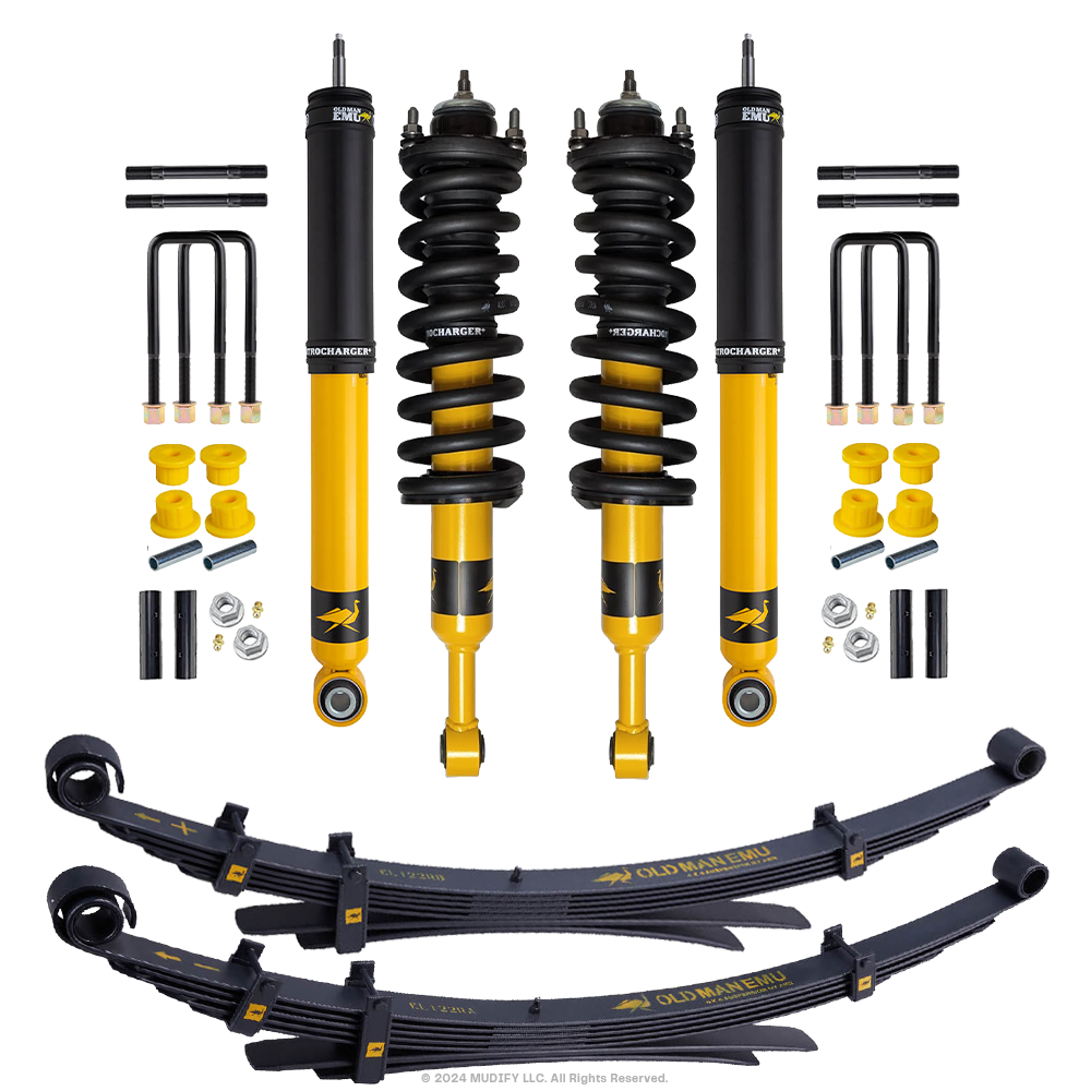 OME Nitro+ 2-3 inch Lift Kit for Tacoma RWD (16-23) with Assembled Front Shocks