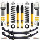 Old Man Emu Nitro+ 2 inch Lift Kit for Tacoma 1st Gen (98-04) with heavy-duty shocks, coil springs, and leaf springs
