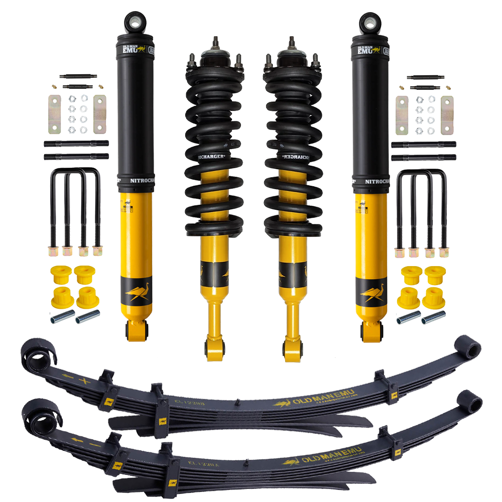 OME Nitro+ 1 - 2 inch Lift Kit for Frontier D40 (05-21) with Assembled Front Shocks by Old Man Emu suspension components